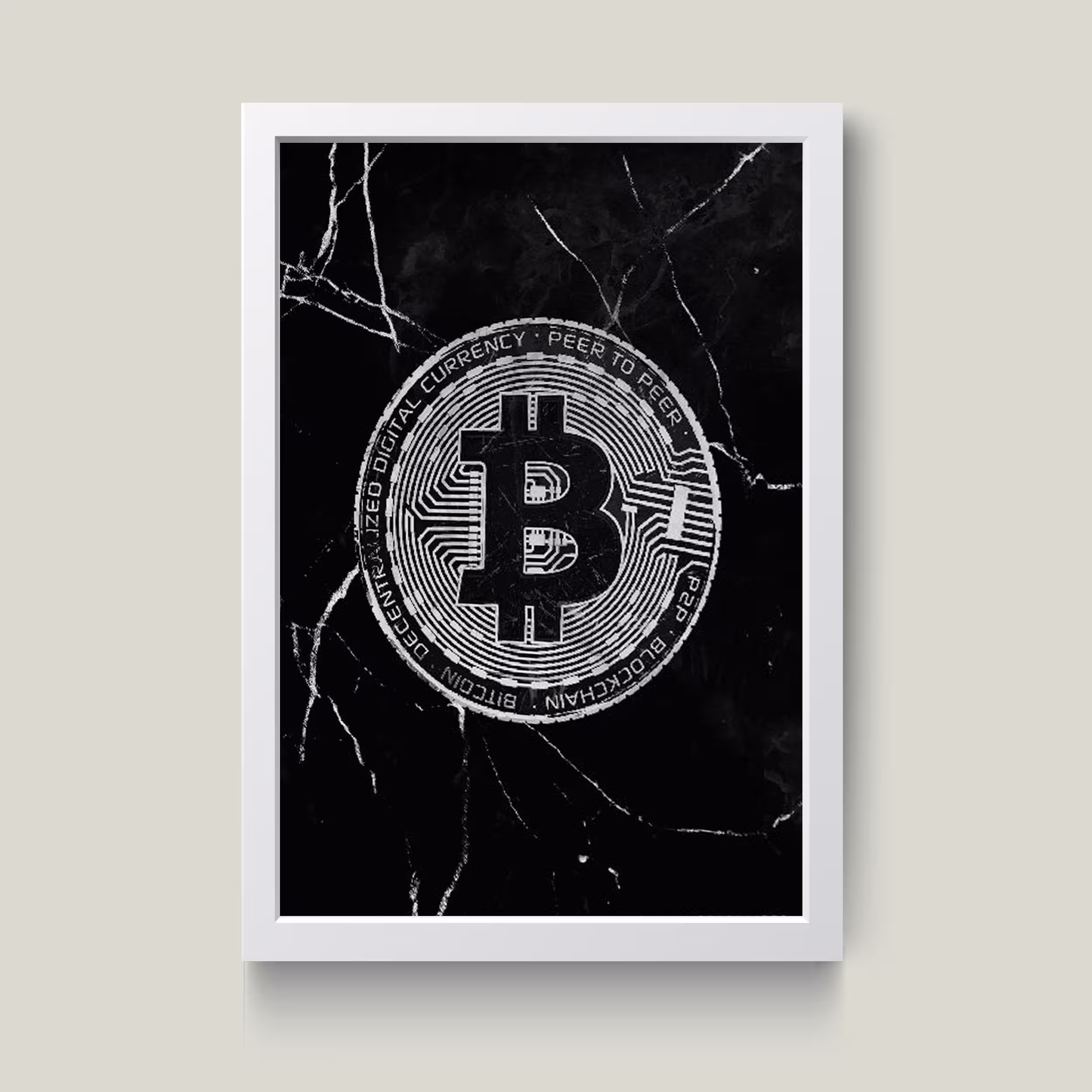 تابلو مدل بیت کوین Bitcoin کد m2676-w