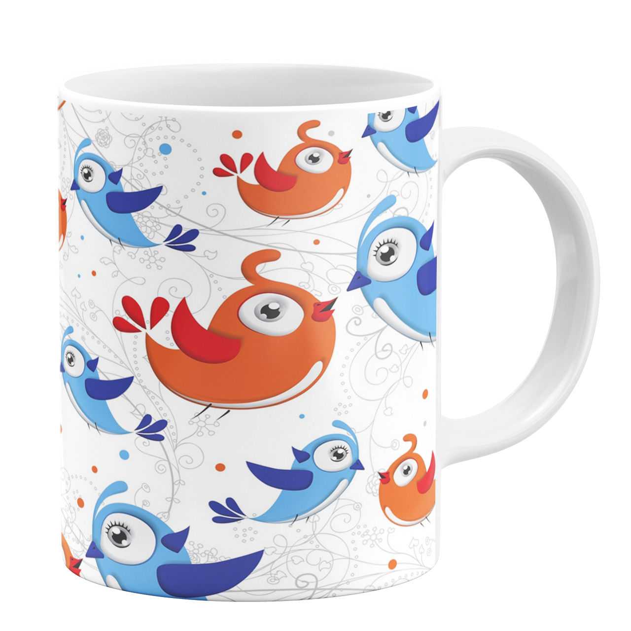 ماگ طرح پرنده ها کد 110335