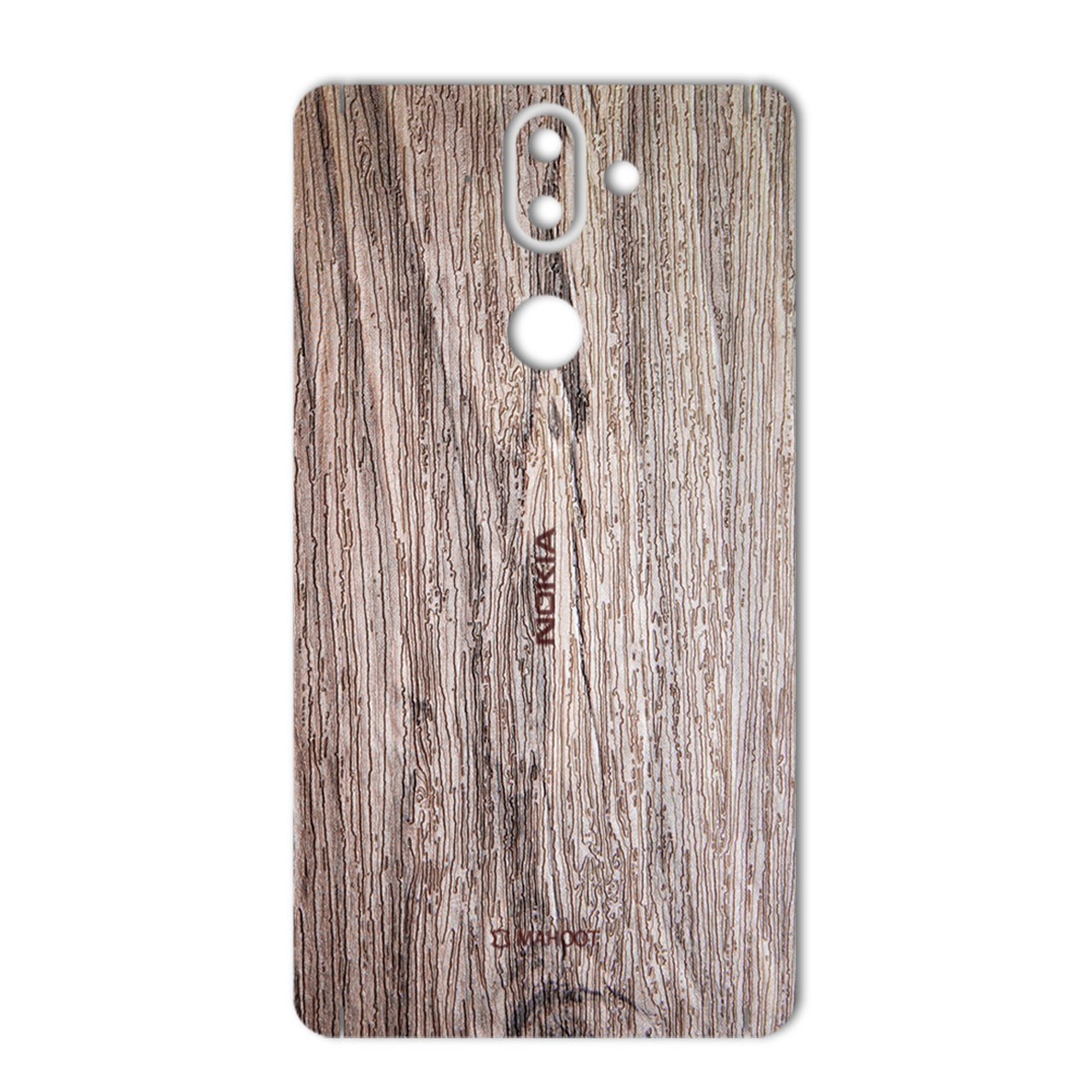 برچسب پوششی ماهوت مدل Walnut Texture مناسب برای گوشی Nokia 8Sirocco