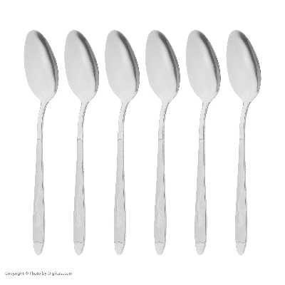 قاشق چای خوری طرح لاله بسته 6 عددی