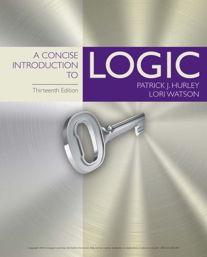 خرید و دانلود نسخه کامل کتاب A Concise Introduction To Logic