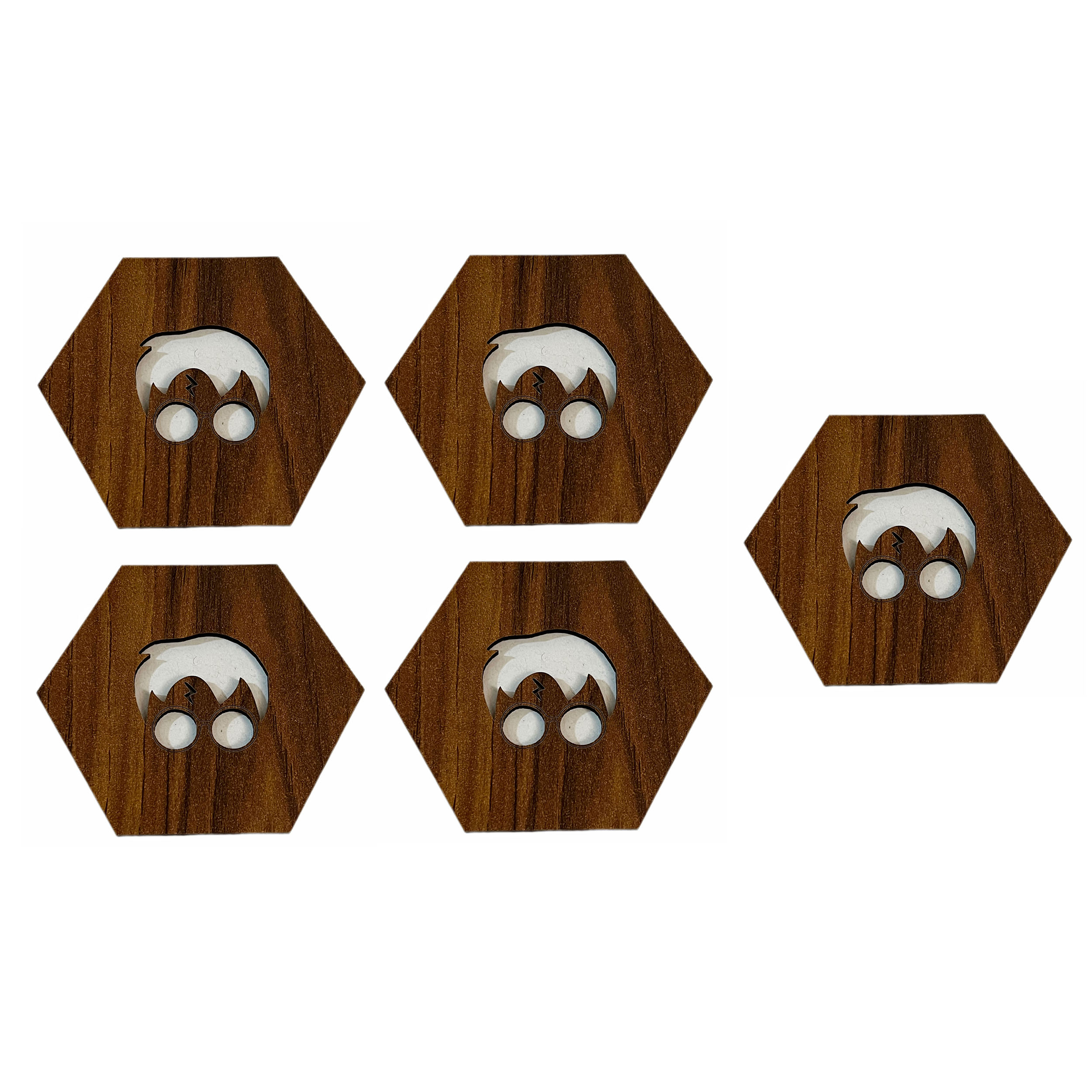 زیر لیوانی اف جی کات طرح هری پاتر بسته 5 عددی