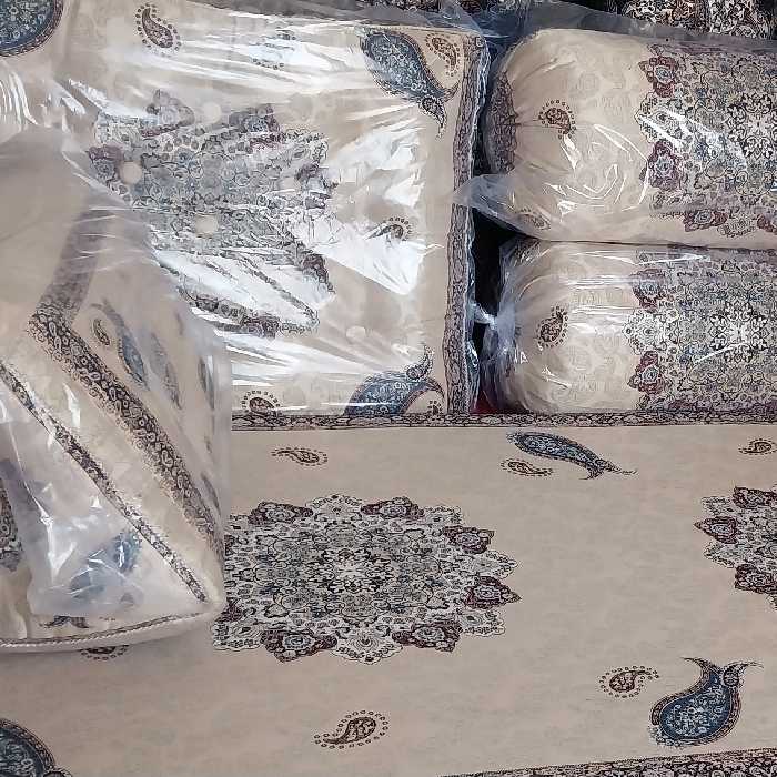 ست شاهکار  طرح کرم طلایی جنس عالی و تضمینی قیمت تولید هفت تکه 