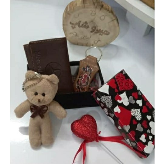 پک هدیه روز پدر یا  ولنتاین(کیف پول و جاسوئیچی)