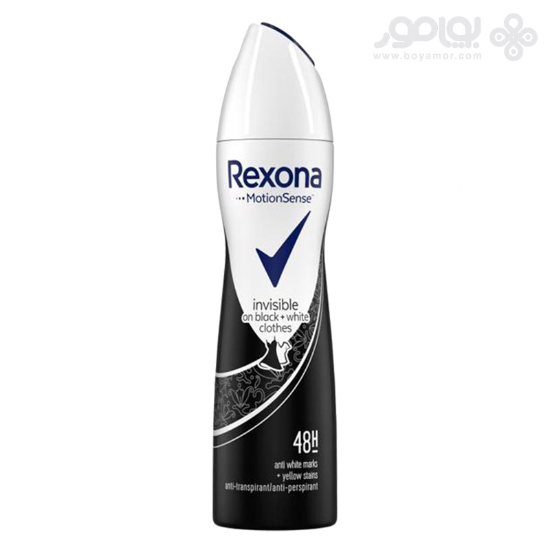 اسپری ضد تعریق زنانه رکسونا مدل INVISIBLE حجم 200 میل