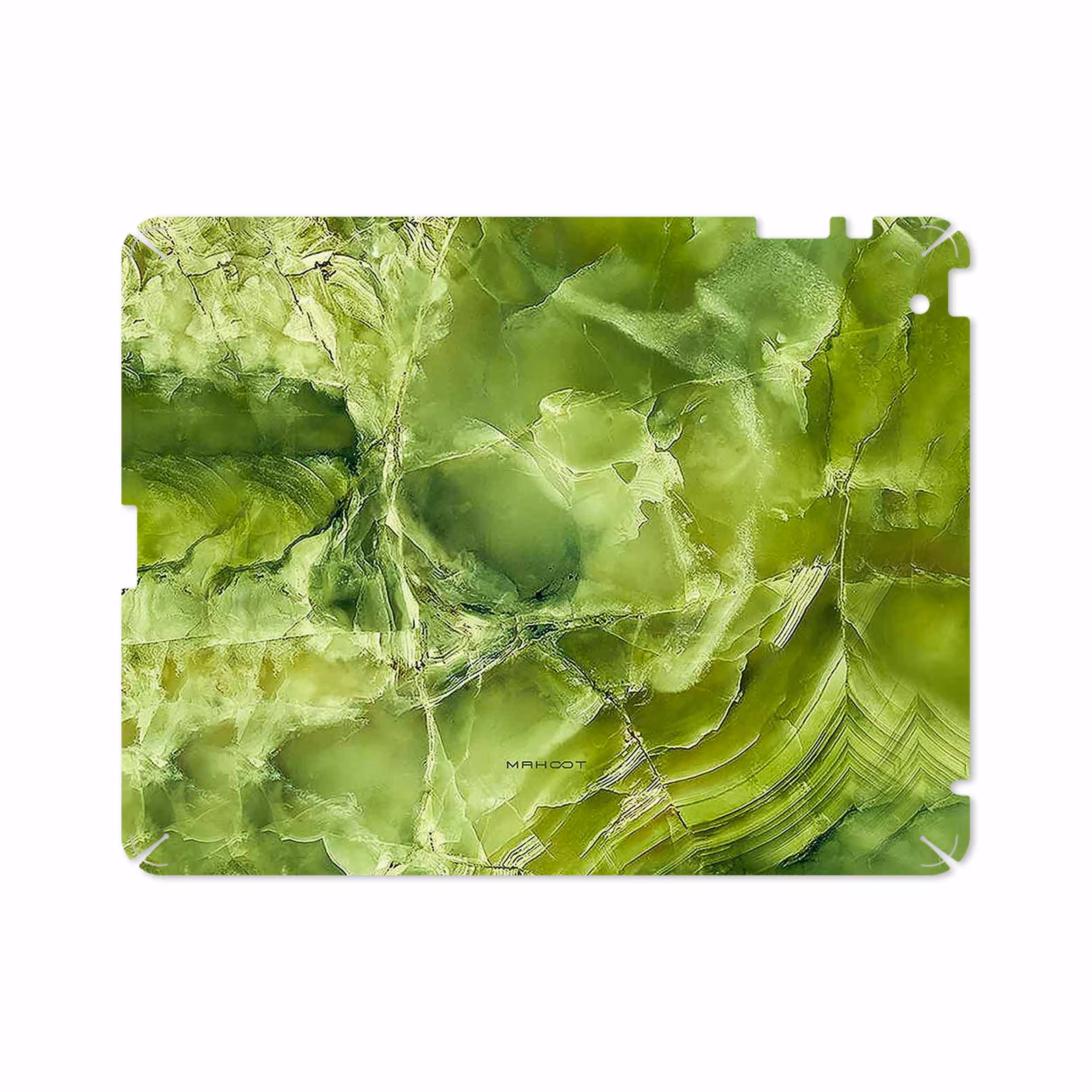 برچسب پوششی ماهوت مدل Green Crystal Marble مناسب برای تبلت اپل iPad 2 2011 A1396