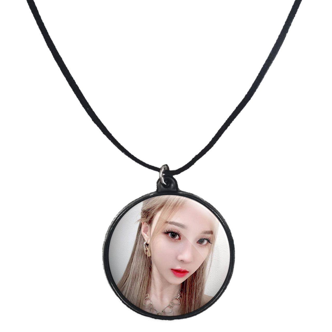 گردنبند پرمانه طرح aespa کد pmb.18443 مدل دو طرفه