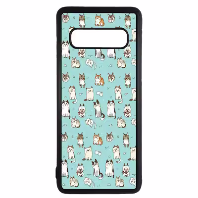 کاور طرح گربه کد 1105340 مناسب برای گوشی موبایل سامسونگ galaxy s10