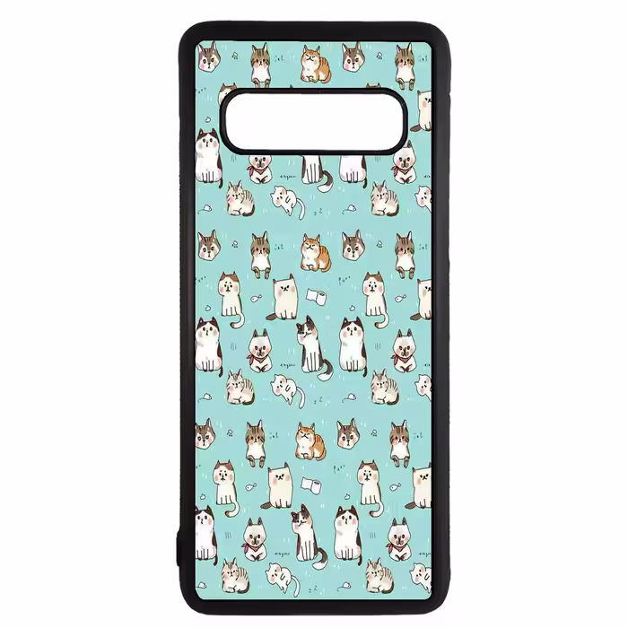 کاور طرح گربه کد 1105340 مناسب برای گوشی موبایل سامسونگ galaxy s10