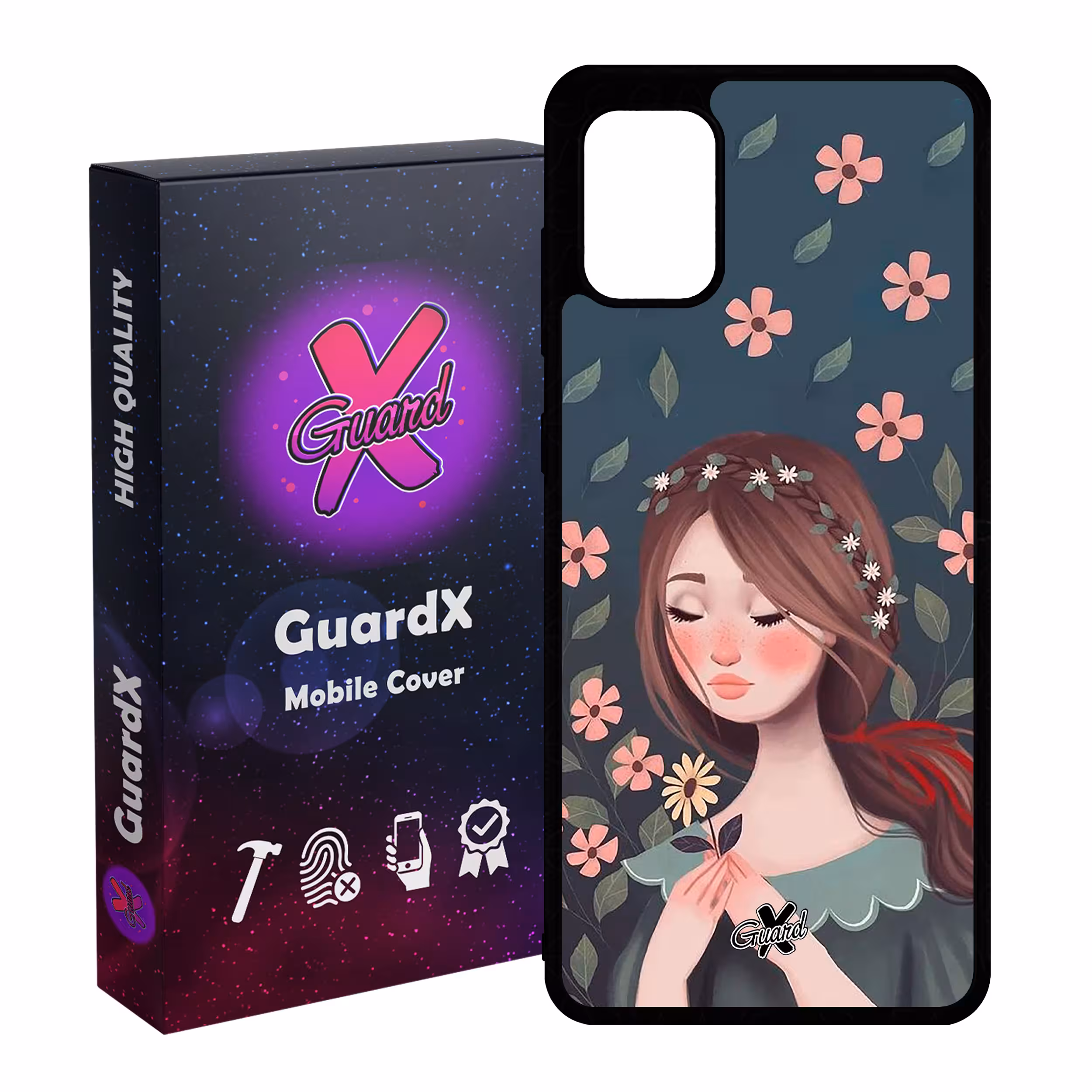 کاور گارد ایکس طرح Girl مدل Glass10332 مناسب برای گوشی موبایل سامسونگ Galaxy A31