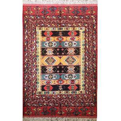 فرش دستبافت یک و نیم متری طرح مدرن کد AA452