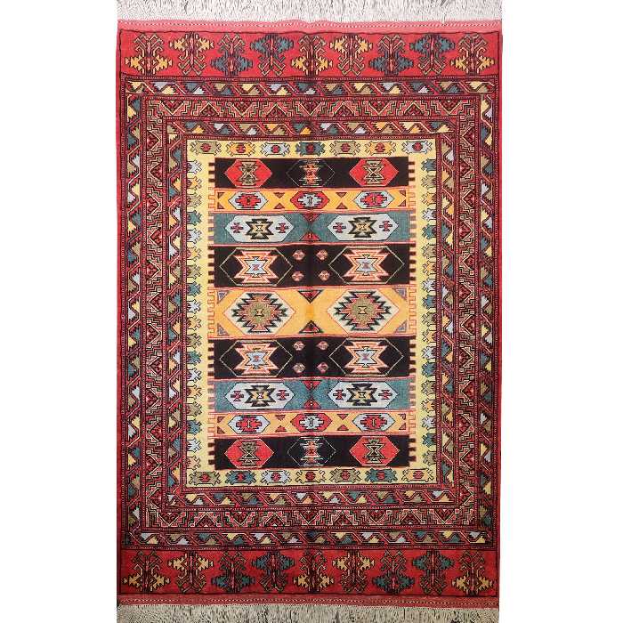 فرش دستبافت یک و نیم متری طرح مدرن کد AA452