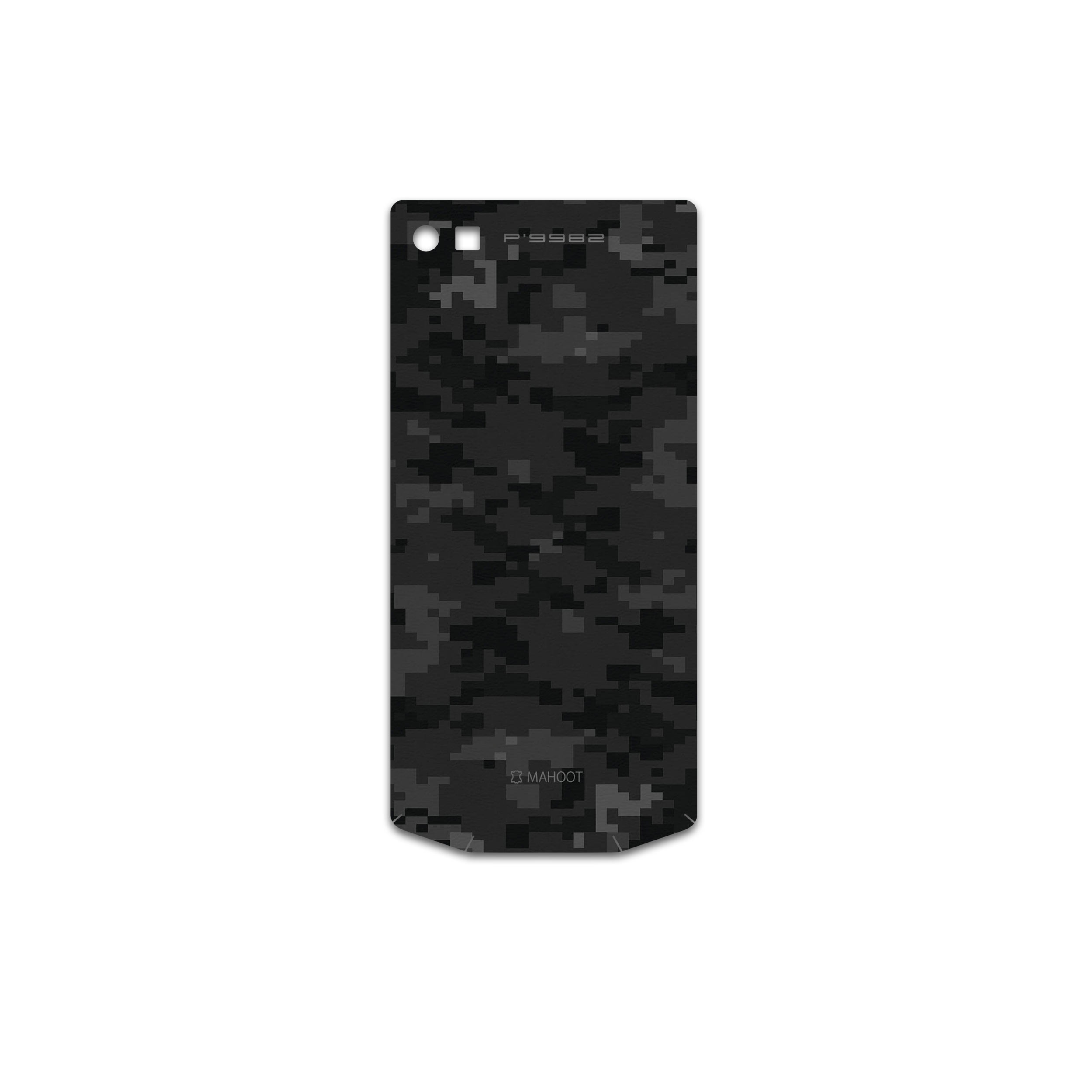 برچسب پوششی ماهوت مدل Night-Army-Pixel مناسب برای گوشی موبایل بلک بری Porsche Design P9982