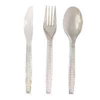 قاشق و چنگال و کارد یکبار مصرف مدل رم مجموعه 75 عددی