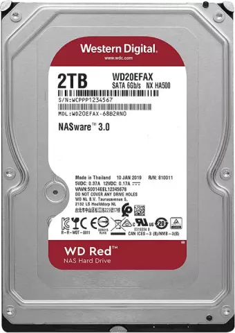 هارد اینترنال 2ترابایت WD مدل RED WD20EFAX