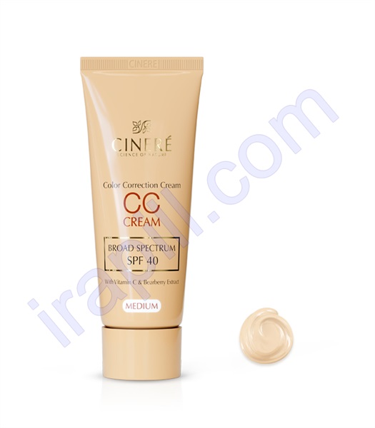 کرم پودر متعادل کننده رنگ پوست (سی سی کرم) SPF 40 مدیوم سینره حجم 40 میلی لیتر
