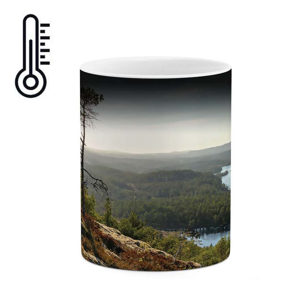 ماگ حرارتی طرح تک درخت کوهستان مدل mgh00677