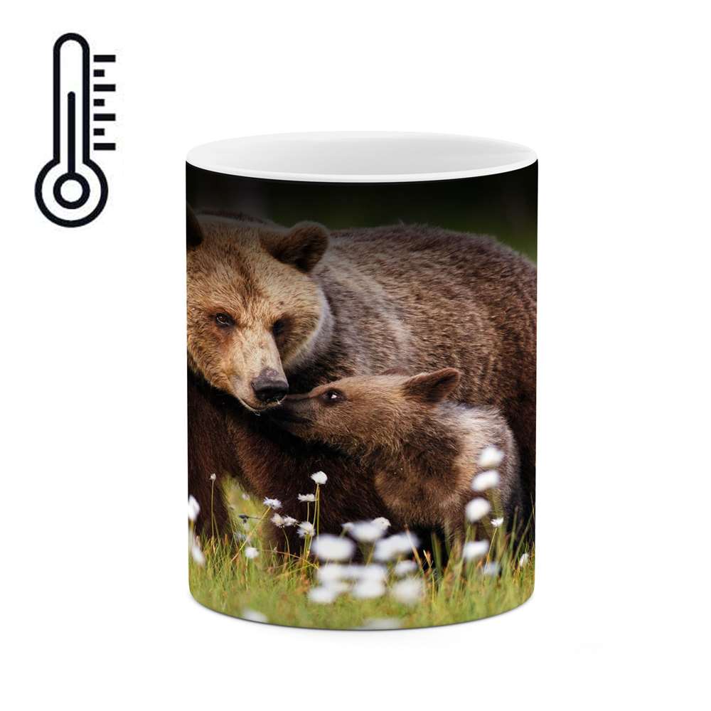 ماگ حرارتی کاکتی طرح خرس مدل mgh16750