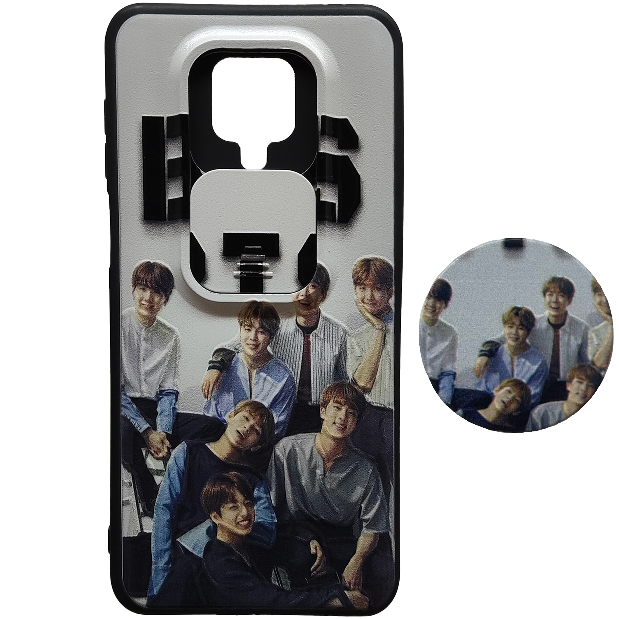 کاور مدل minte9S-7 مناسب برای گوشی موبایل شیائومی Redmi NOTE 9S / 9 PRO به همراه پایه نگه دارنده