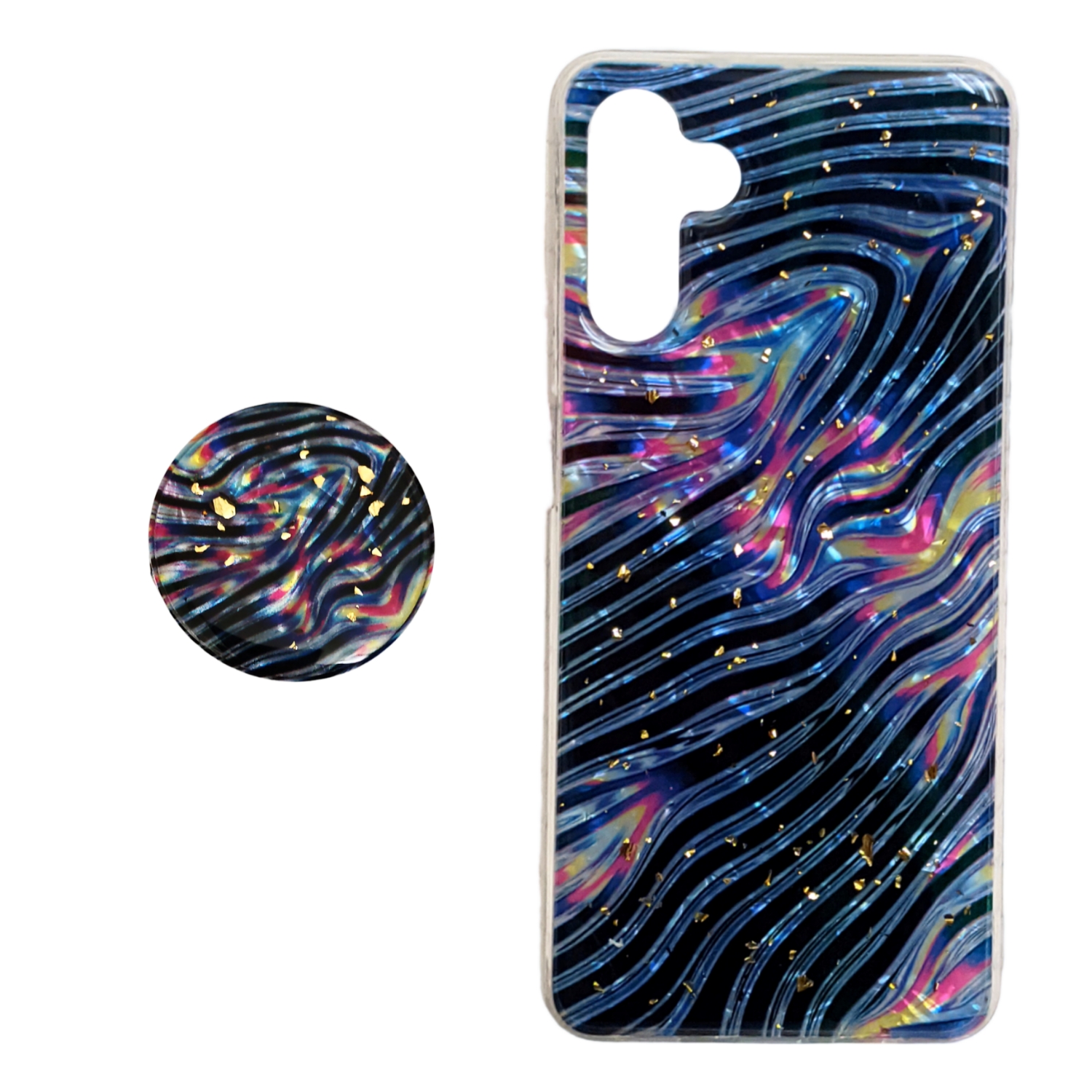 کاور مدل فانتزی مناسب برای گوشی موبایل سامسونگ Galaxy A13 5G به همراه پاپ سوکت