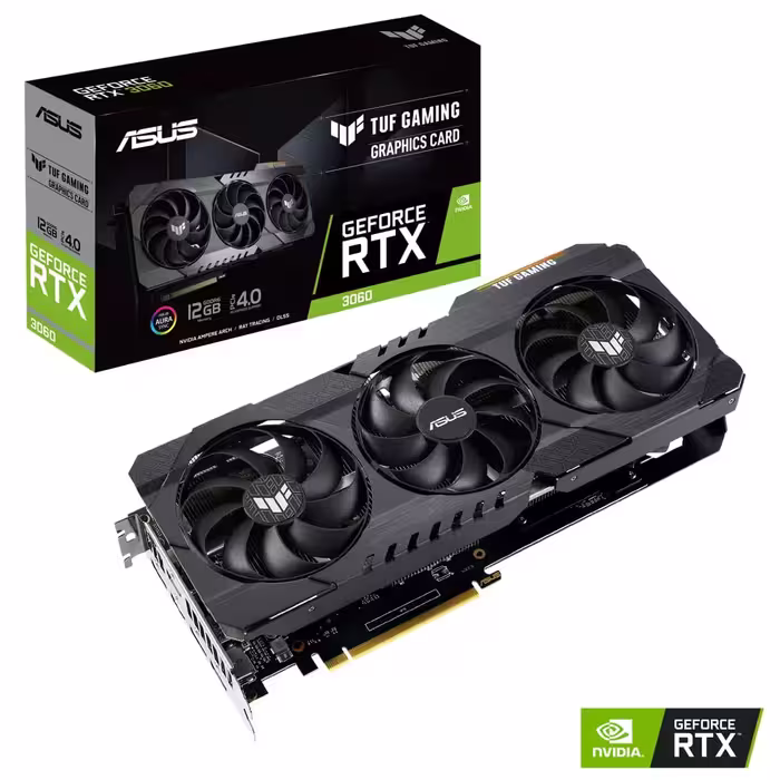 کارت گرافیک ایسوس مدل TUF RTX3060 O12G GAMING