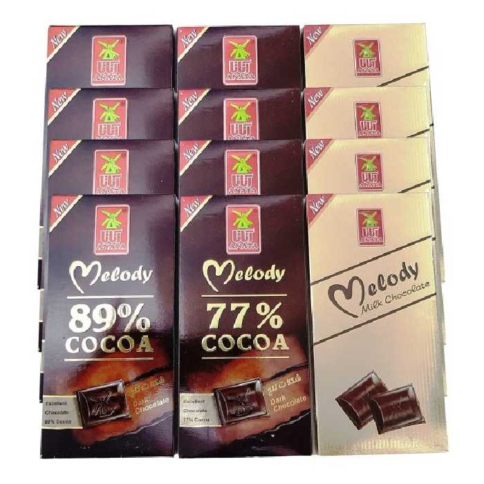 شکلات مخلوط آناتا مقدار 100 گرم بسته 12 عددی | فروشگاه اینترنتی تاتا کالا