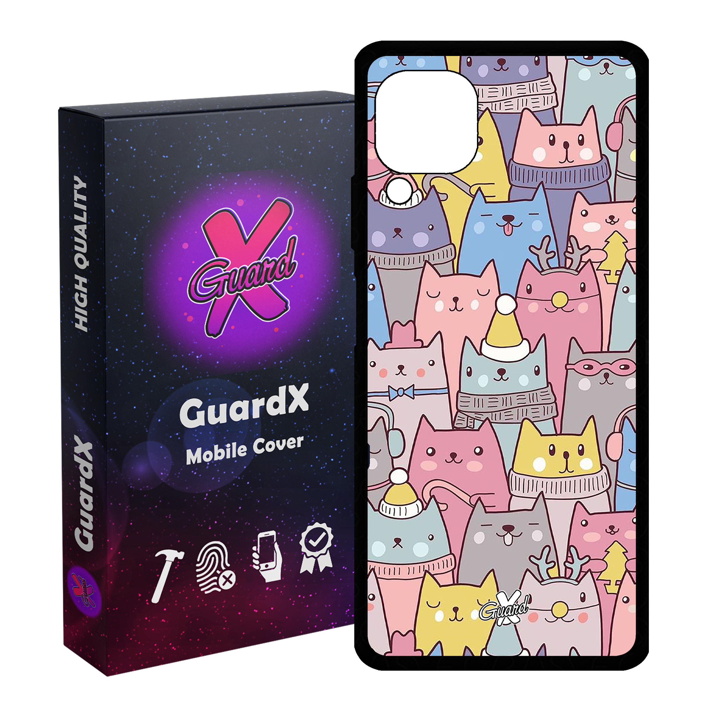 کاور گارد ایکس طرح Cat مدل Glass10074 مناسب برای گوشی موبایل هوآوی Nova 7i / Nova 6 SE / P40 Lite