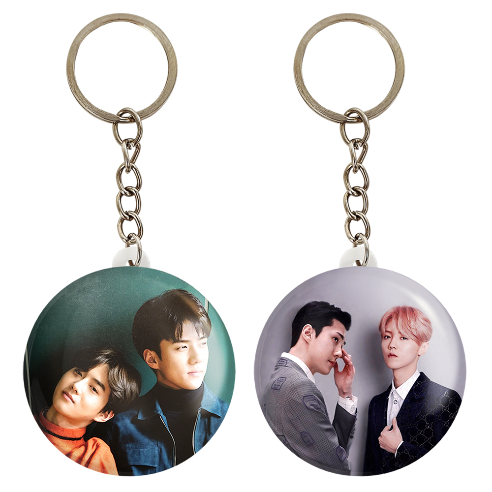 جاکلیدی خندالو مدل گروه اکسو EXO کد 1358213578 مجموعه 2 عددی