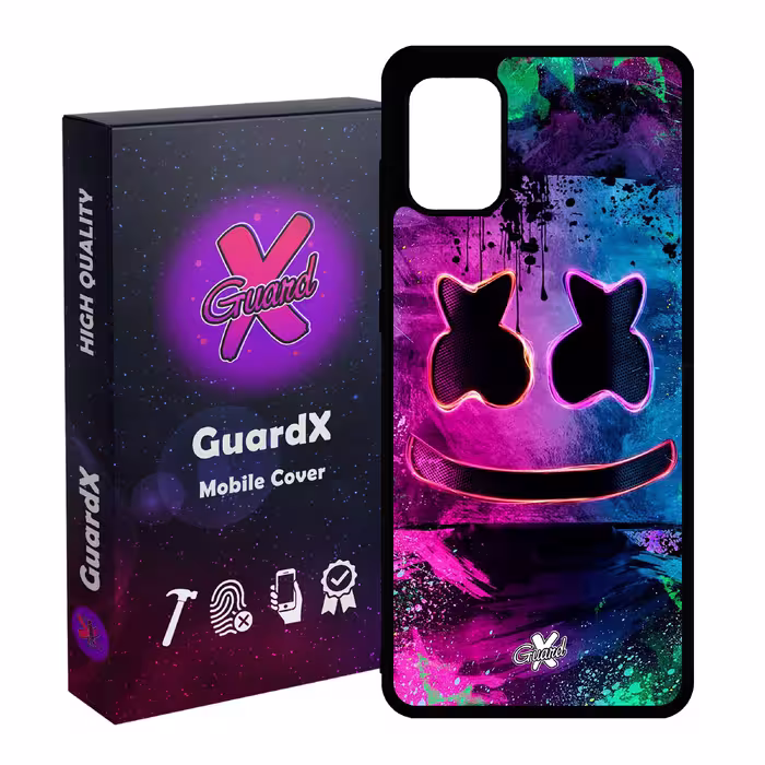کاور گارد ایکس طرح Marshmello مدل Glass10028 مناسب برای گوشی موبایل سامسونگ Galaxy A31