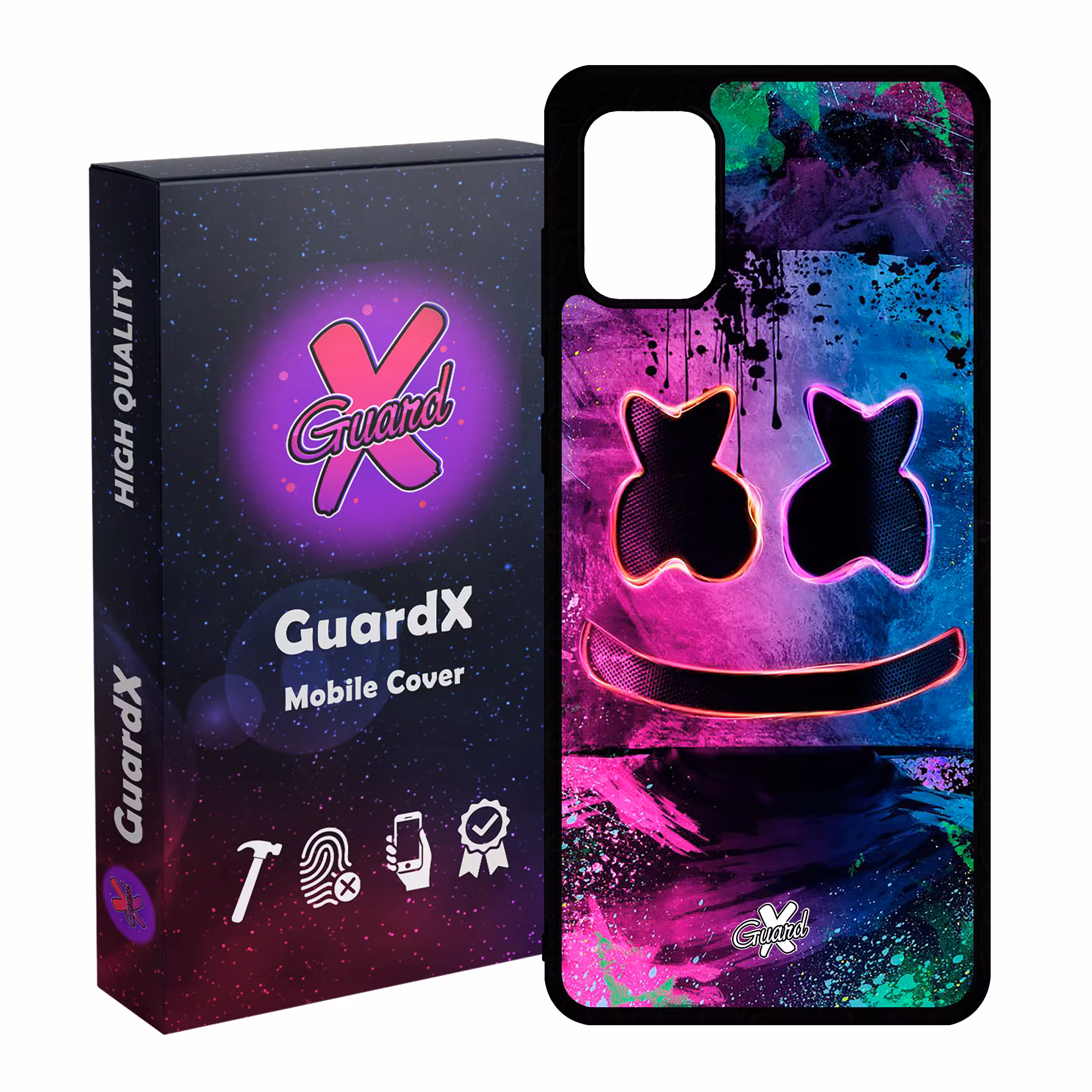 کاور گارد ایکس طرح Marshmello مدل Glass10028 مناسب برای گوشی موبایل سامسونگ Galaxy A31
