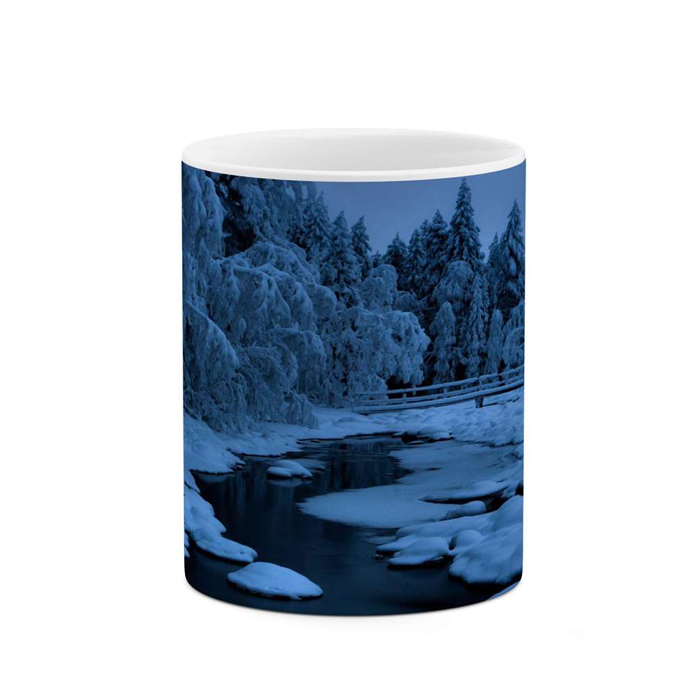 ماگ کاکتی طرح منظره برفی مدل mgs14865