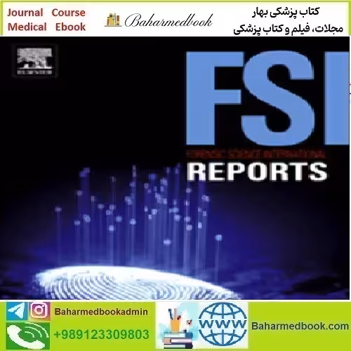 Forensic Science International Reports Volume 3 to 4 2021 TRU