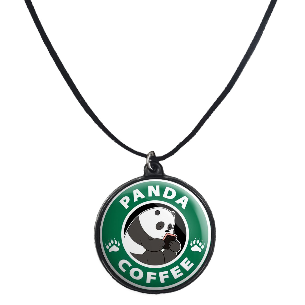 گردنبند پرمانه طرح خرس‌های کله‌فندقی کد pmb.10289 مدل دو طرفه