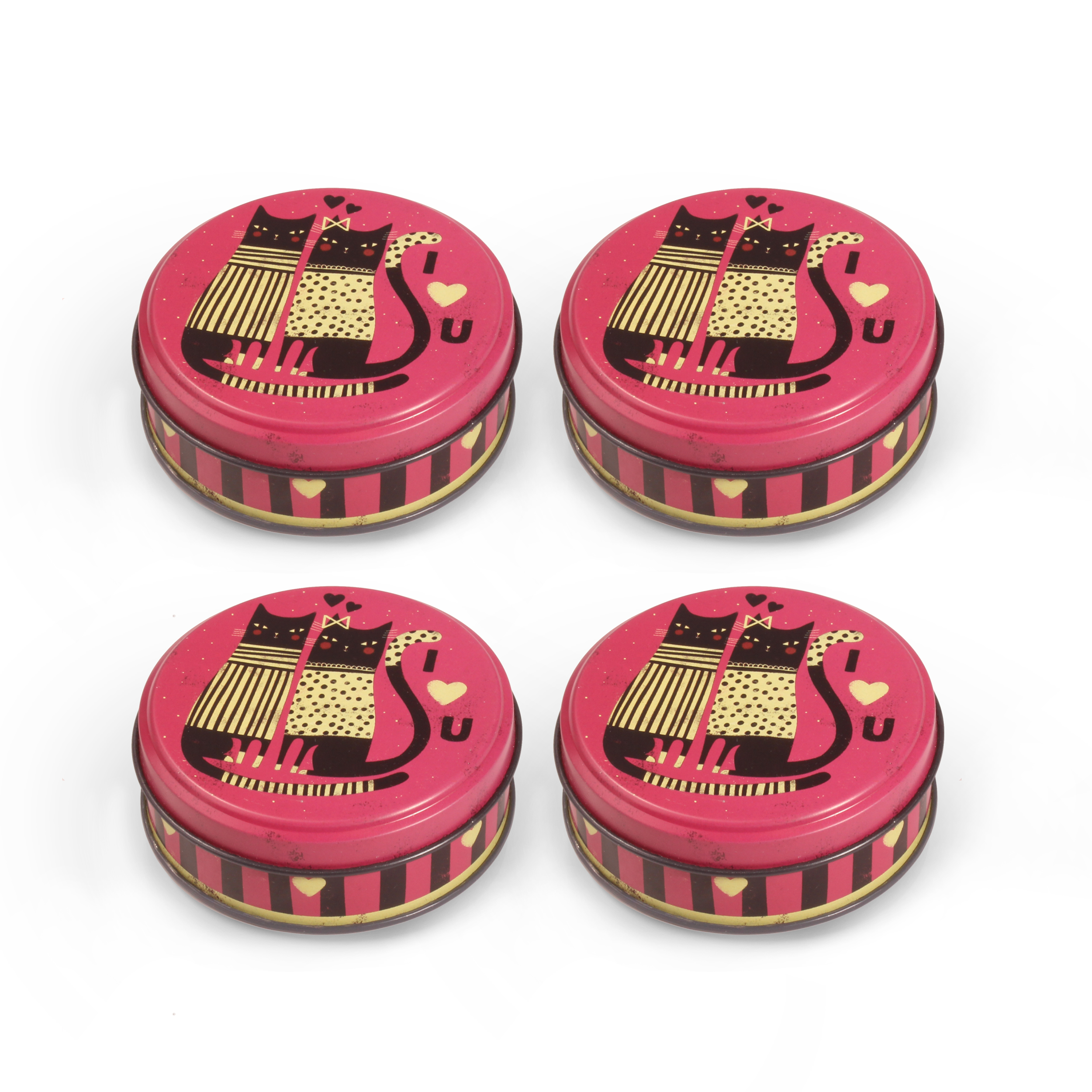 جعبه هدیه مدل گربه مجموعه 4 عددی 