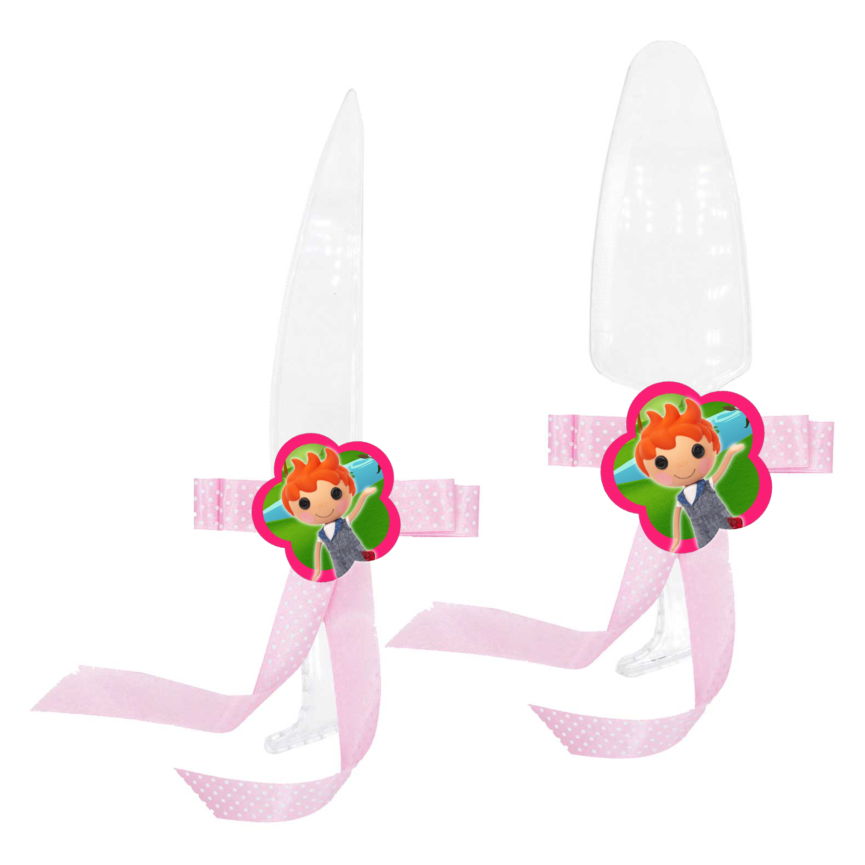 ست کارد و کفگیر سرو کیک مدل لالالوپسی