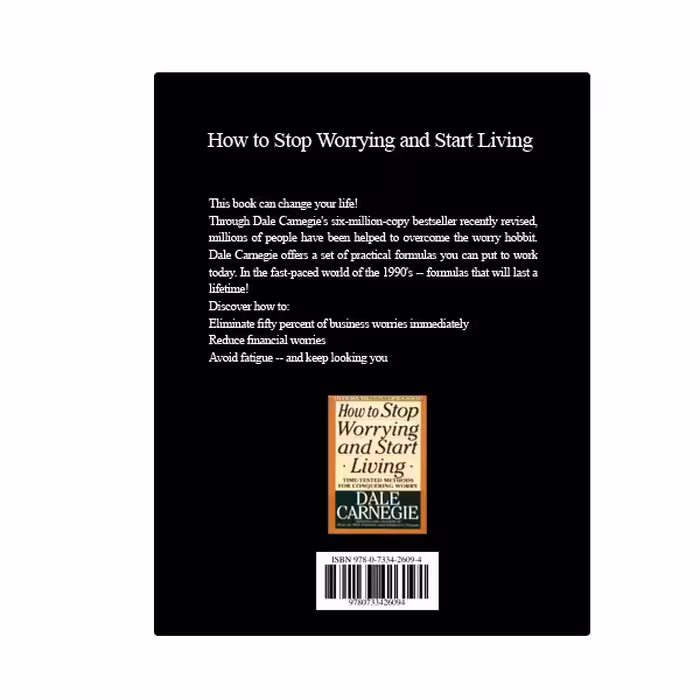 کتاب  How to Stop Worrying and Start Living اثر Dale Carnegie انتشارات نبض دانش