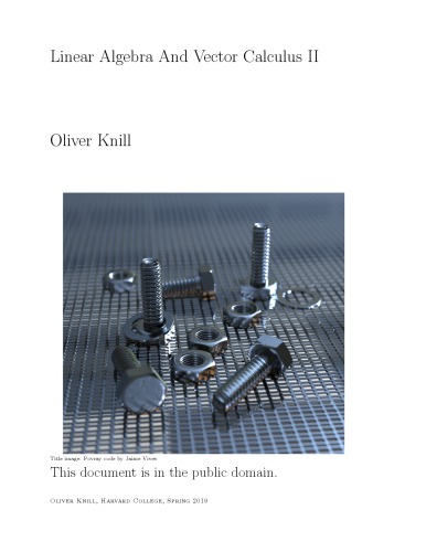 خرید و دانلود نسخه کامل کتاب Linear Algebra and Vector Calculus