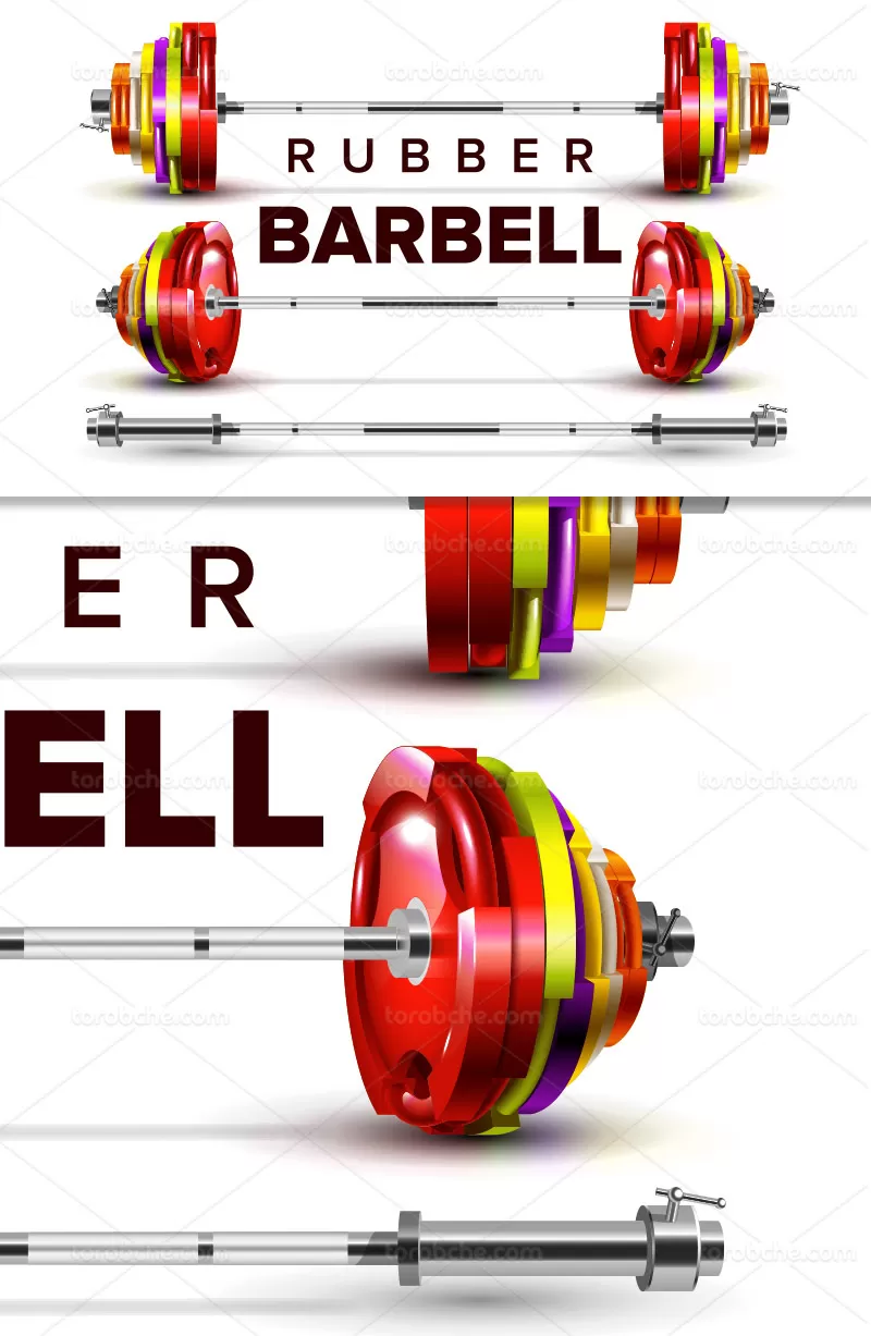 وکتور وسایل بدنسازی | گرافیک با طعم تربچه