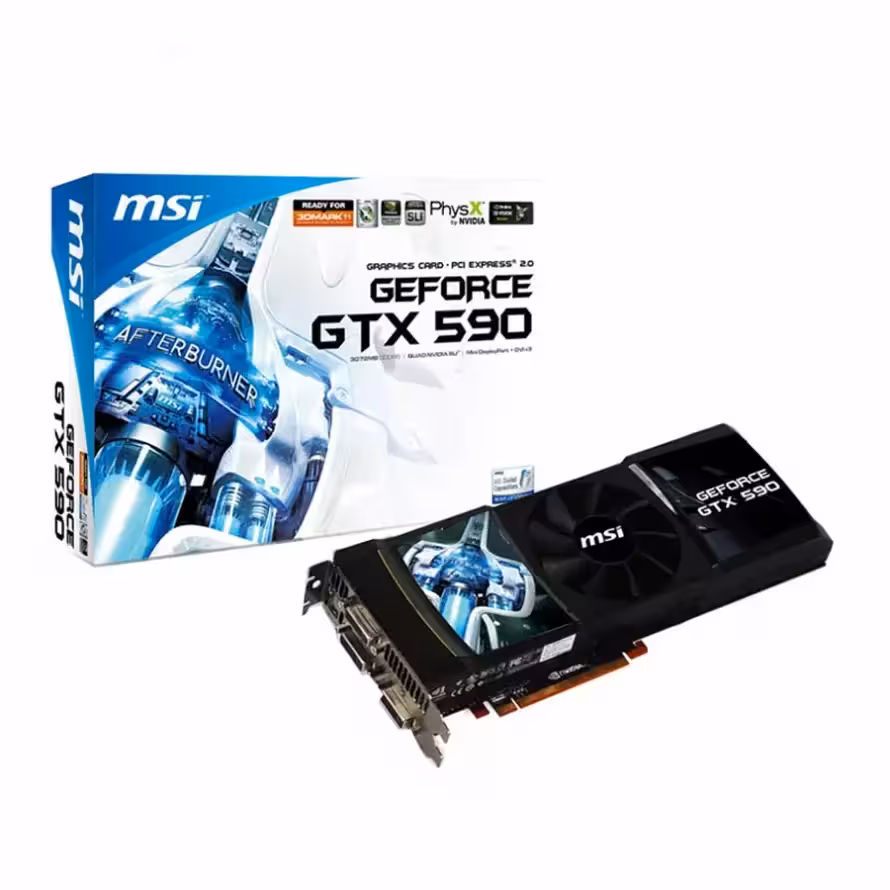 کارت گرافیک ام اس آی GeForce GTX 590 3GB GDDR5