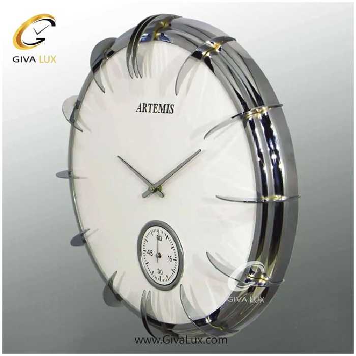 ساعت دیواری اورجینال آرتمیس آلیاژ فلزی نقره ای| کد رفرنس 12725، مدل: 30290Silver White