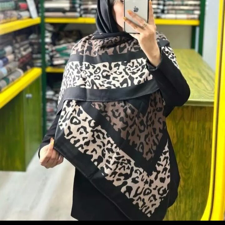 روسری حاشیه پلنگی