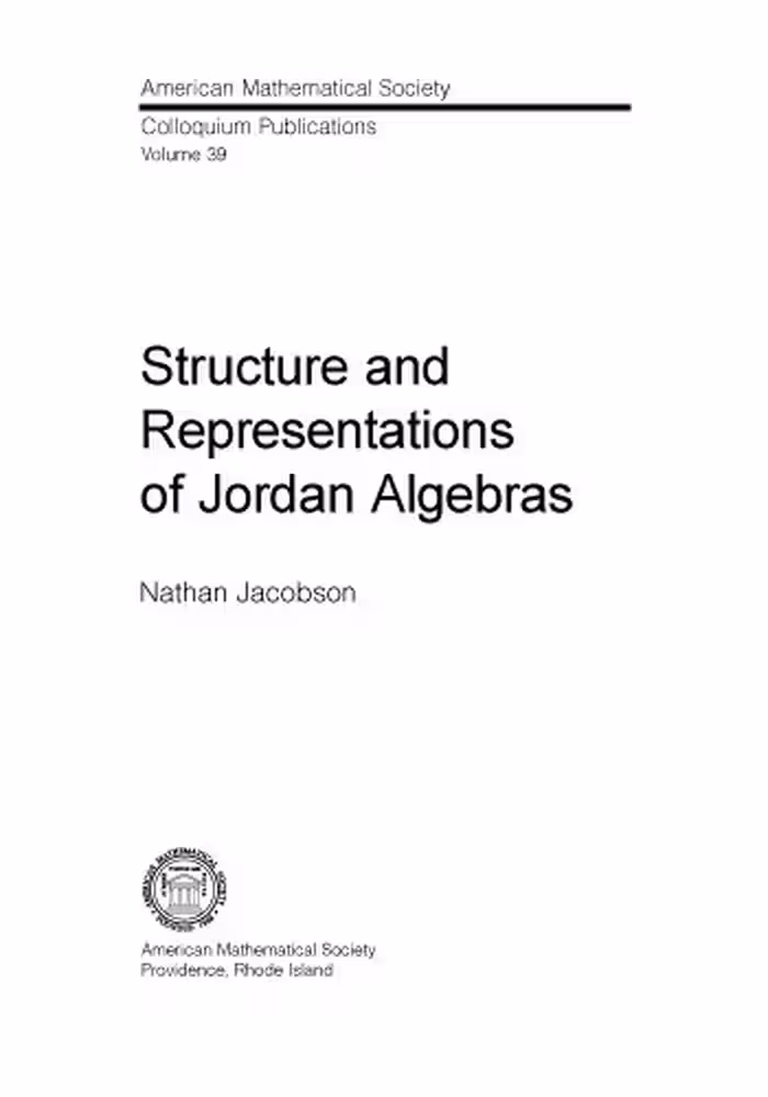 خرید و دانلود نسخه کامل کتاب Structure and representations of Jordan algebras