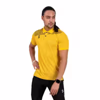 پولوشرت آجری کد 4223 زرد/مشکی سینا اسپرت