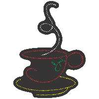 تابلو ال ای دی آیاز طرح کافه کد 288