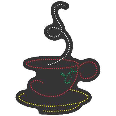 تابلو ال ای دی آیاز طرح کافه کد 288