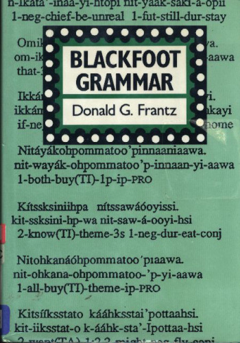 خرید و دانلود نسخه کامل کتاب Blackfoot Grammar