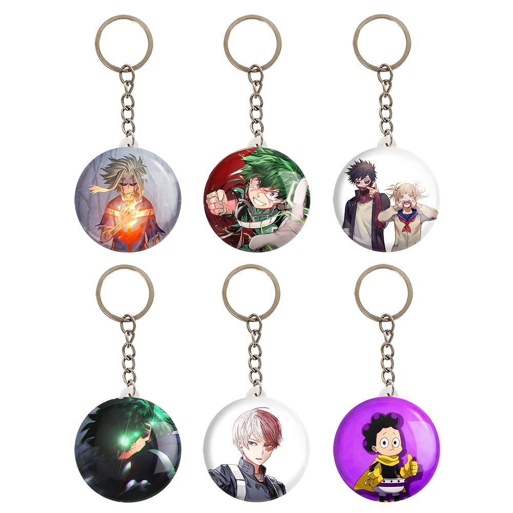 جاکلیدی خندالو مدل انیمه آکادمی قهرمان من کد 465B مجموعه 6 عددی