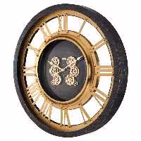 ساعت ديواری چوب_فلز لوتوس کد محصول: WM-19028-ORVILLE-BL/MAEBLE