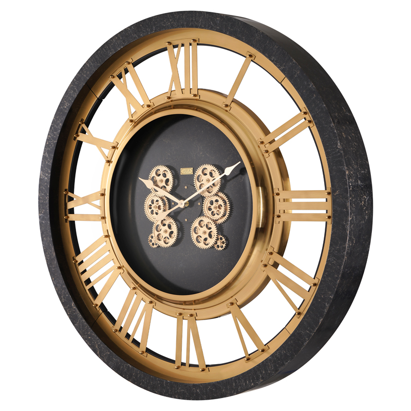 ساعت ديواری چوب_فلز لوتوس کد محصول: WM-19028-ORVILLE-BL/MAEBLE