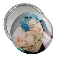 آینه جیبی خندالو مدل هنگ جوون و یوسانگ گروه ایتیز ATEEZ  کد 12316